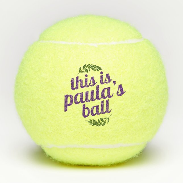 Personalised Custom Name Tennis Balls (Front)