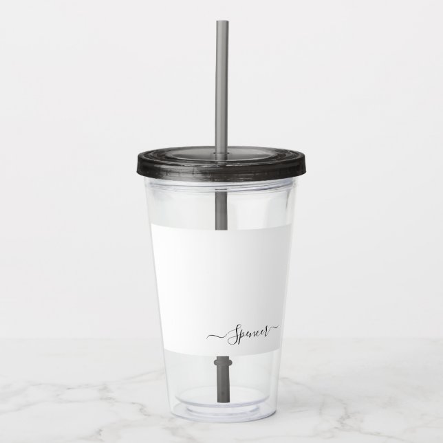 Personalised custom name tumbler (Front)