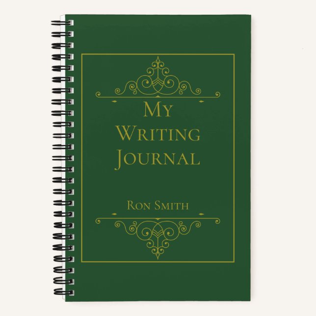 Personalised Custom Name Writer’s Notebook Gift (Front)
