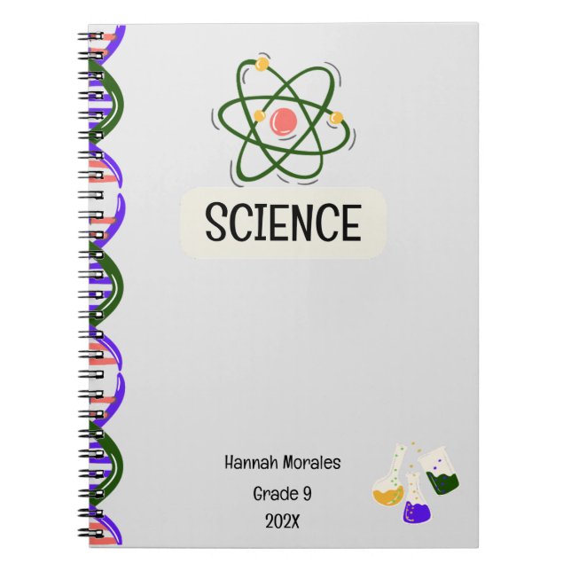 Personalised Custom Notebook for Students  (Front)