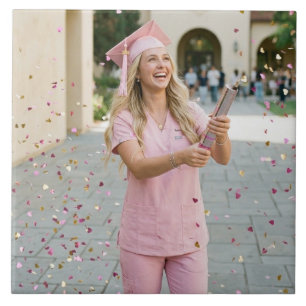 Personalised Custom Nursing Graduate Ceramic Photo Tile