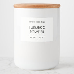 Personalised Custom Organisation Storage Product Food Label