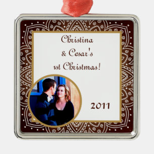 Personalised Custom Ornament Deep Moroccan Brown