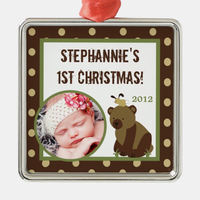 Personalised Custom Ornament Enchanted Hollow Bear (Front)