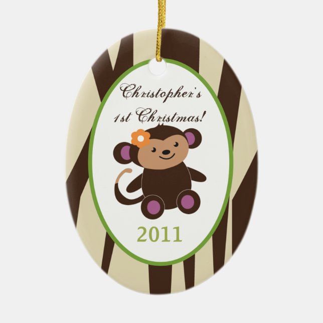 Personalised Custom Ornament Jucana Purple Animals (Front)