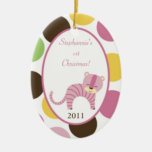 Personalised Custom Ornament Jungle Queen Tiger (Front)