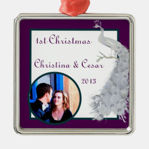 Personalised Custom Ornament Peacock/Flower Branch