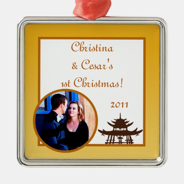 Personalised Custom Ornament Warm Sunset (Front)