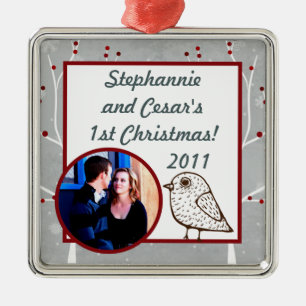 Personalised Custom Ornament White Tree