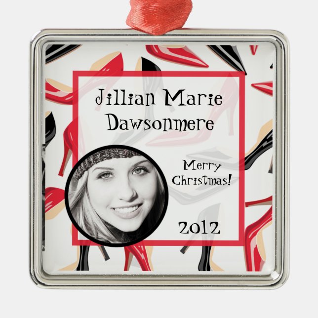 Personalised Custom Ornament Women Shoes High Heel (Front)