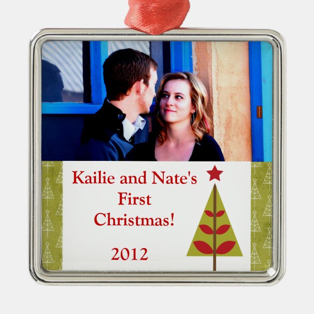 Personalised Custom Ornaments Red Star Christmas T (Front)