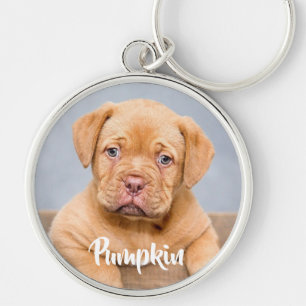 Personalised custom pet photo key ring