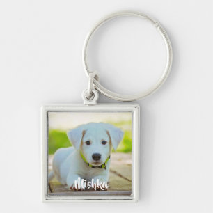 Personalised custom pet photo key ring