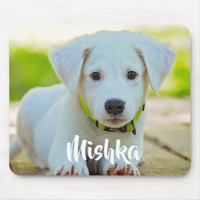 Personalised custom pet photo mouse mat (Front)