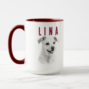 Personalised Custom Pet Portrait Mug