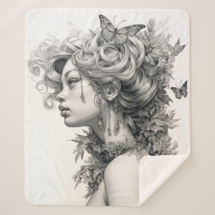 Personalised Custom Photo Add Your Own Photo Sherpa Blanket
