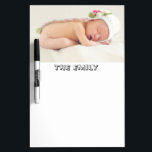 Personalised Custom Photo and Monogram Dry Erase Board<br><div class="desc">You can add your own custom photo and personalise your dry erase board with your name or other custom text of your choice for a unique personal gift. You can click the "Customise It" button to change fonts and colours and further personalise the design.</div>