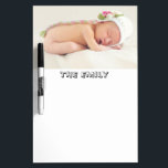 Personalised Custom Photo and Monogram Dry Erase Board<br><div class="desc">You can add your own custom photo and personalise your dry erase board with your name or other custom text of your choice for a unique personal gift. You can click the "Customise It" button to change fonts and colours and further personalise the design.</div>