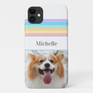 Personalised Custom Photo and name Rainbow iPhone 11 Case