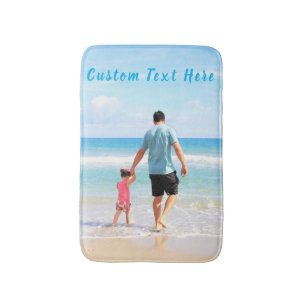 Personalised Custom Photo and Text Bath Mat