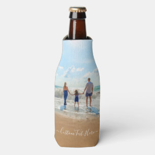 Personalised Custom Photo and Text Bottle Cooler