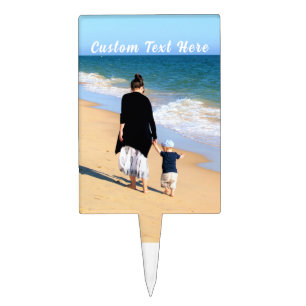Personalised Custom Photo and Text Cake Topper