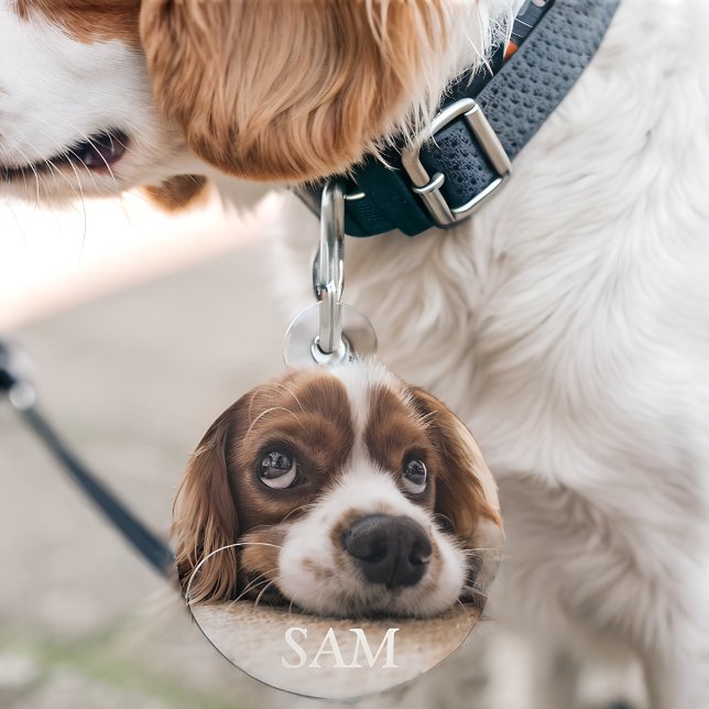 Personalised Custom Photo And Text  Pet Tag (Creator Uploaded)