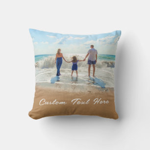 Personalised Custom Photo and Text Pillow