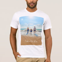 Personalised Custom Photo and Text T-Shirt