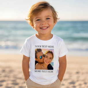 Personalised Custom Photo and Text Toddler T-Shirt