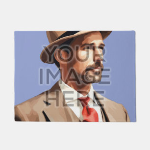 Personalised Custom Photo Area Rug Square Image