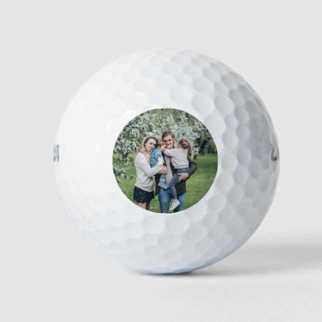 Personalised Custom Photo Best Dad Ever Golf Balls (Front)