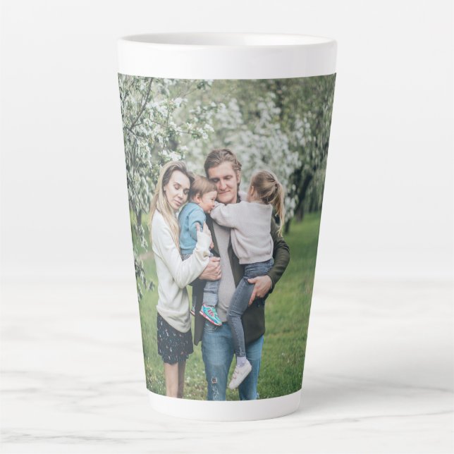 Personalised Custom Photo Best Dad Ever Latte Mug (Front)