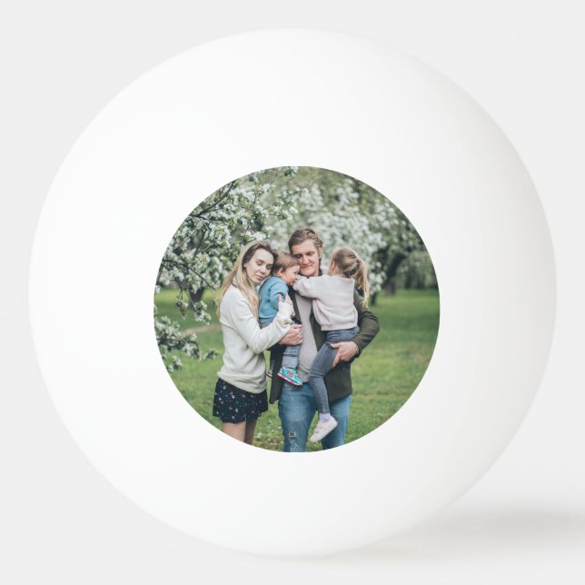 Personalised Custom Photo Best Dad Ever Ping Pong Ball (Front)