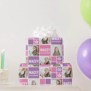 Personalised Custom Photo Birthday Gift Wrapping Paper