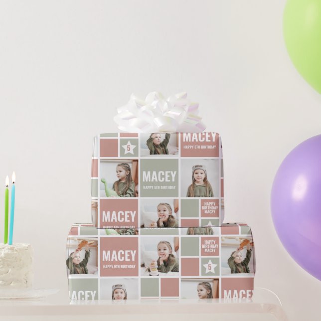 Personalised Custom Photo Birthday Gift Wrapping Paper (Party Gifts)