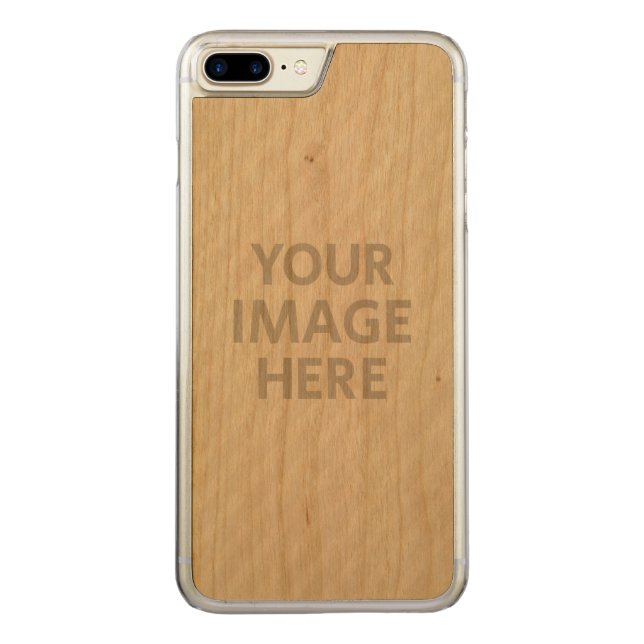 Personalised Custom Photo Carved Wood iPhone Case (Back)