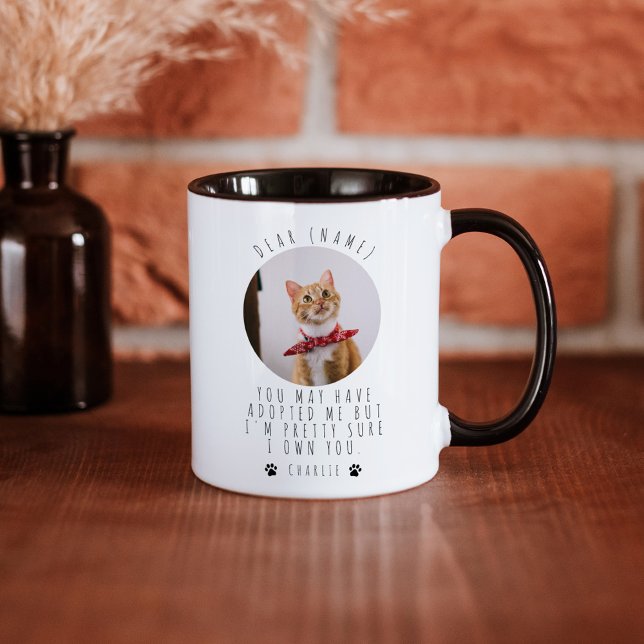 Personalised Custom Photo Cat Lover Dear Cat Mug (Creator Uploaded)