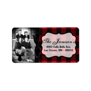 Personalised Custom Photo Christmas Mailing Label
