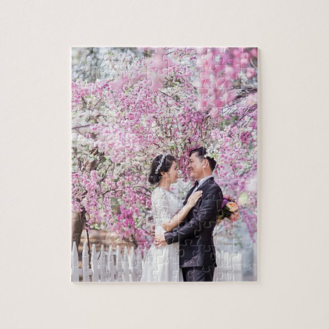 Personalised Custom Photo Collage Modern Jigsaw Puzzle (Vertical)