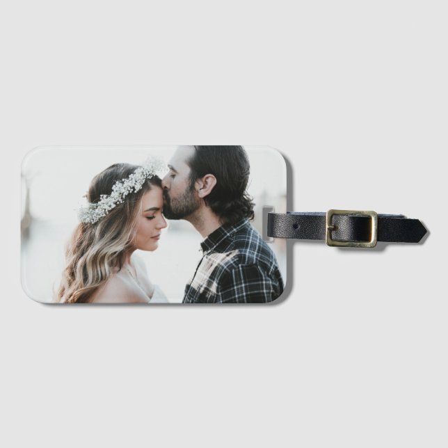 Personalised Custom Photo Double Sided  Luggage Tag (Front Horizontal)