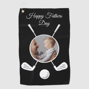 Personalised Custom Photo Fathers Day Golf Towel
