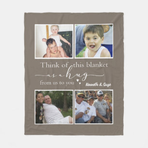 Personalised Custom Photo Gift For Mum Blanket For
