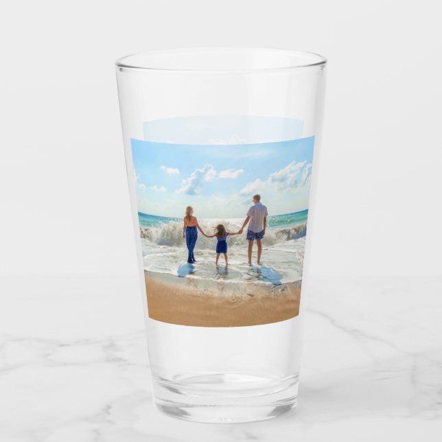 Personalised Custom Photo Glass with Your Photos (Front)