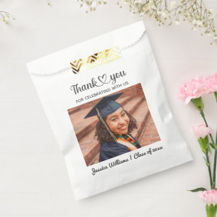 Personalised Custom Photo Grad Love And Thanks Favour Bags