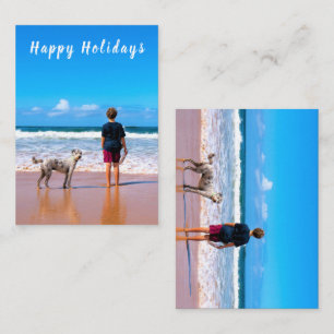 Personalised Custom Photo Happy Holidays Cards