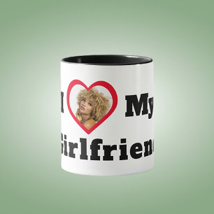 Personalised Custom Photo I Love My Girlfriend Mug