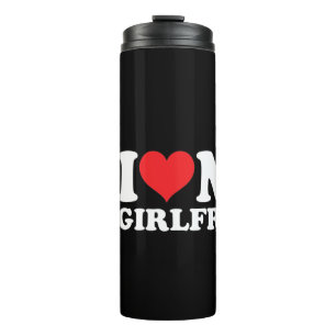 Personalised Custom Photo I Love My Girlfriend Thermal Tumbler