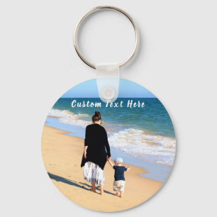 Personalised Custom Photo Keychain with Text