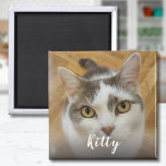 Personalised Custom Photo Magnet<br><div class="desc">Upload a photo, add a name, and easily create your personalised photo magnet. Click CUSTOMIZE to change the text colour or text size. You can TRANSFER this DESIGN on other Zazzle products and adjust it to fit most of the Zazzle items. You can also click the CUSTOMIZE button to add,...</div>